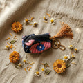 Lotus Blush Cotton Block Printed Coin Purse