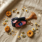 Lotus Blush Cotton Block Printed Coin Purse
