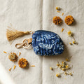 Fern Amber Cotton Block Printed Coin Purse