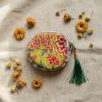 Desert Glow Cotton Block Printed Coin Purse