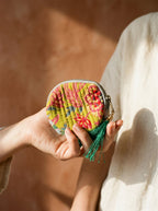 Desert Glow Cotton Block Printed Coin Purse