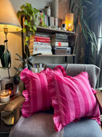 Rosewood Stripes Cushion Cover