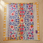 Mystic River Luxury Vintage Suzani Kantha Throw
