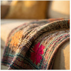 Eternal Bloom Luxury Vintage Suzani Kantha Throw