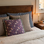 Azure Lotus Cushion Cover