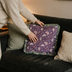 Azure Lotus Cushion Cover