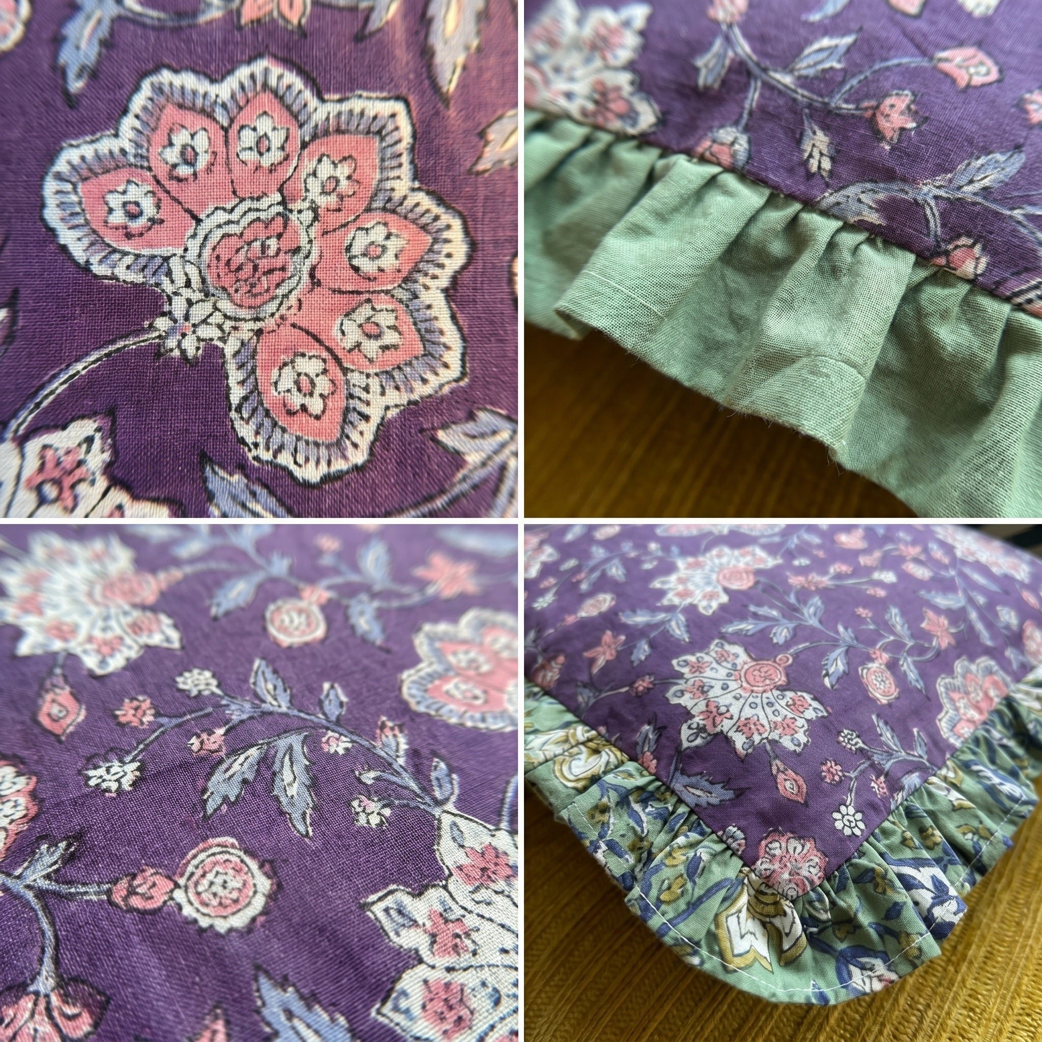 Azure Lotus Cushion Cover