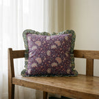 Azure Lotus Cushion Cover