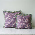 Azure Lotus Cushion Cover