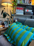 Blue and Green Sand Cushion Cover