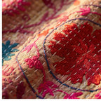 Celestial Haven Luxury Vintage Suzani Kantha Throw