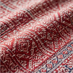 Indigo Ajrakh Kantha Queen Size Bed-spread (Reversible)