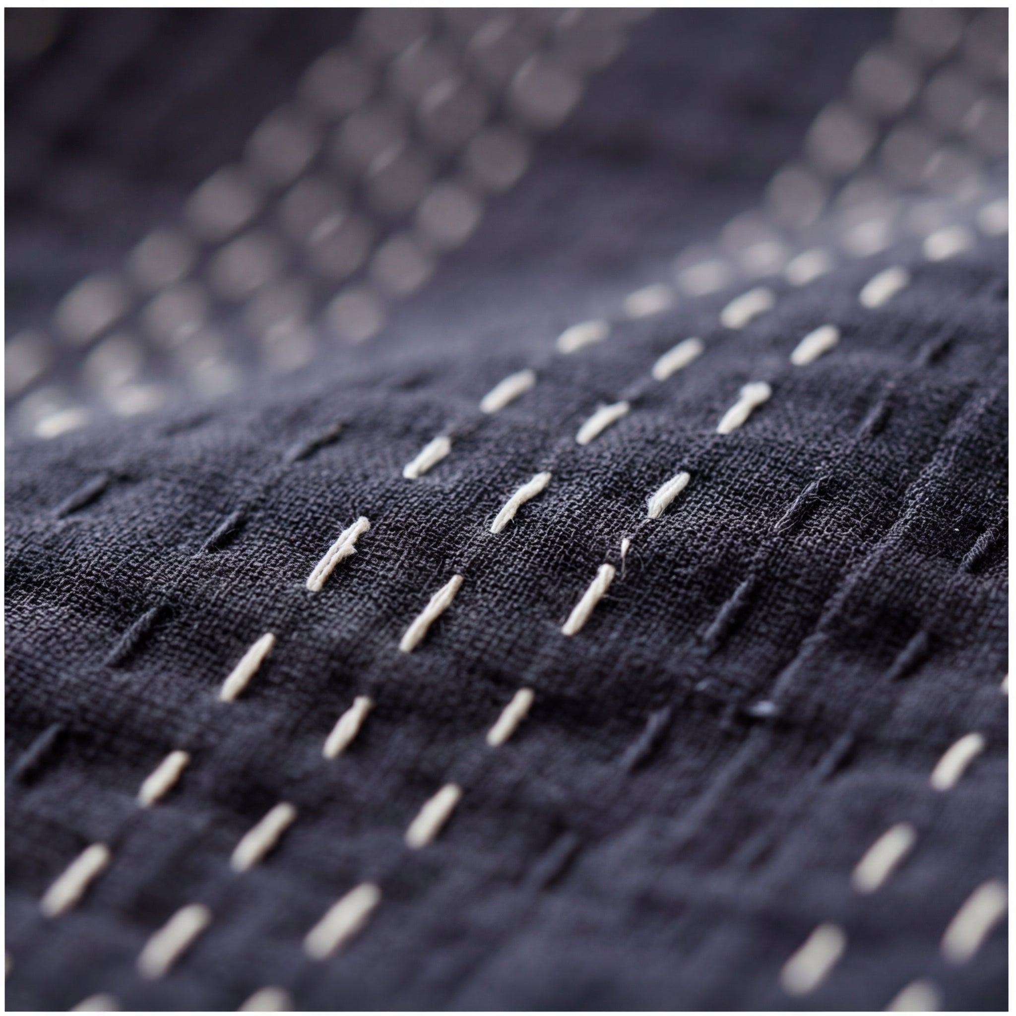 Midnight Jungle Reversible Kantha Throw