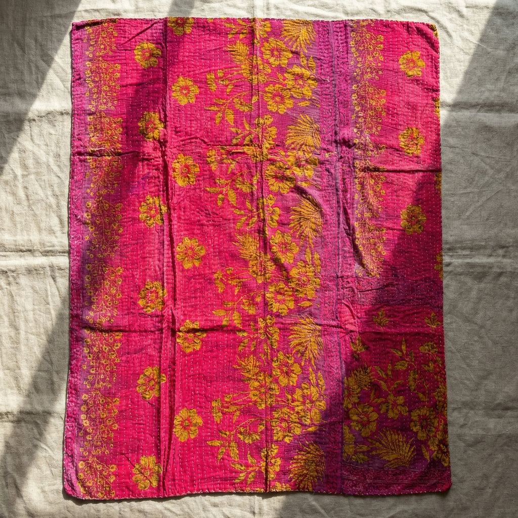 Artisan's Dream  Reversible Kantha Throw