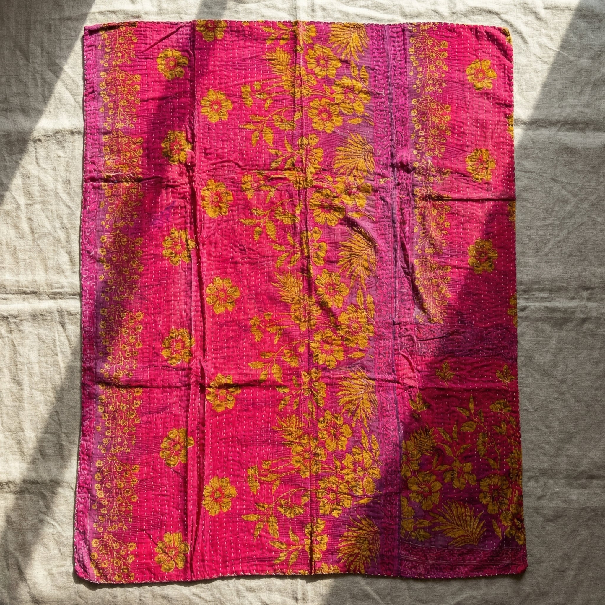 Artisan's Dream  Reversible Kantha Throw