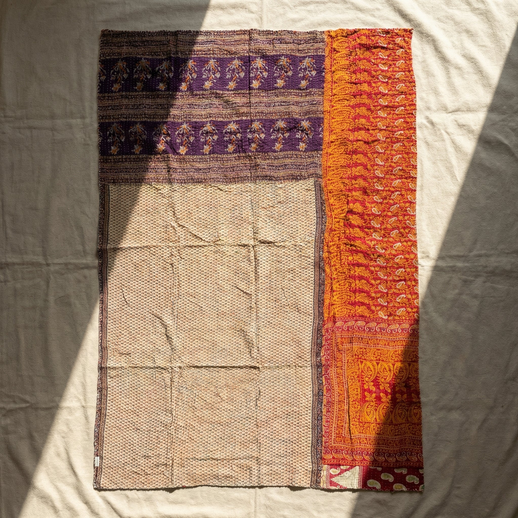 Bohemian Spirit Reversible Kantha Throw