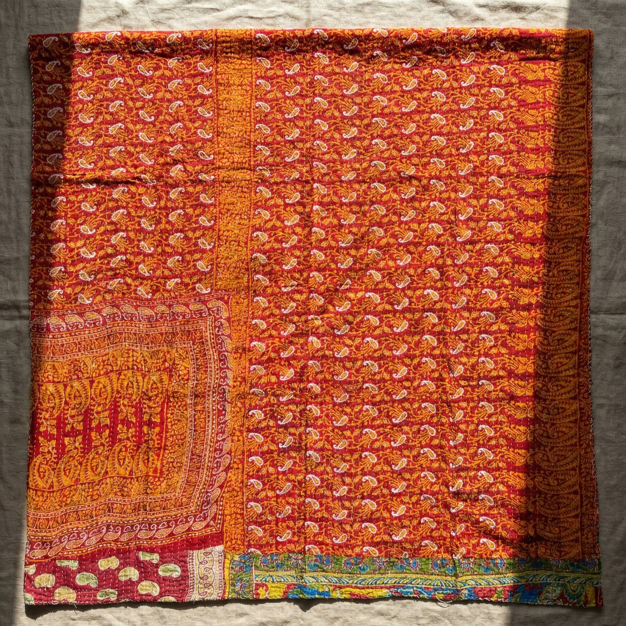 Bohemian Spirit Reversible Kantha Throw