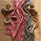 Tranquil Garden Reversible Kantha Throw