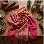 Serene Meadow Reversible Kantha Throw