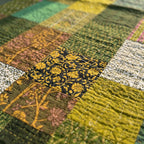 Lush Green Handmade Patola King Bedspread