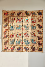 Midnight Cobalt Appliqué Pure Cotton Wall Hanging