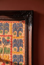 O Blue Appliqué Pure Cotton Wall Hanging