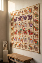 Sylvan Fern Appliqué Pure Cotton Wall Hanging