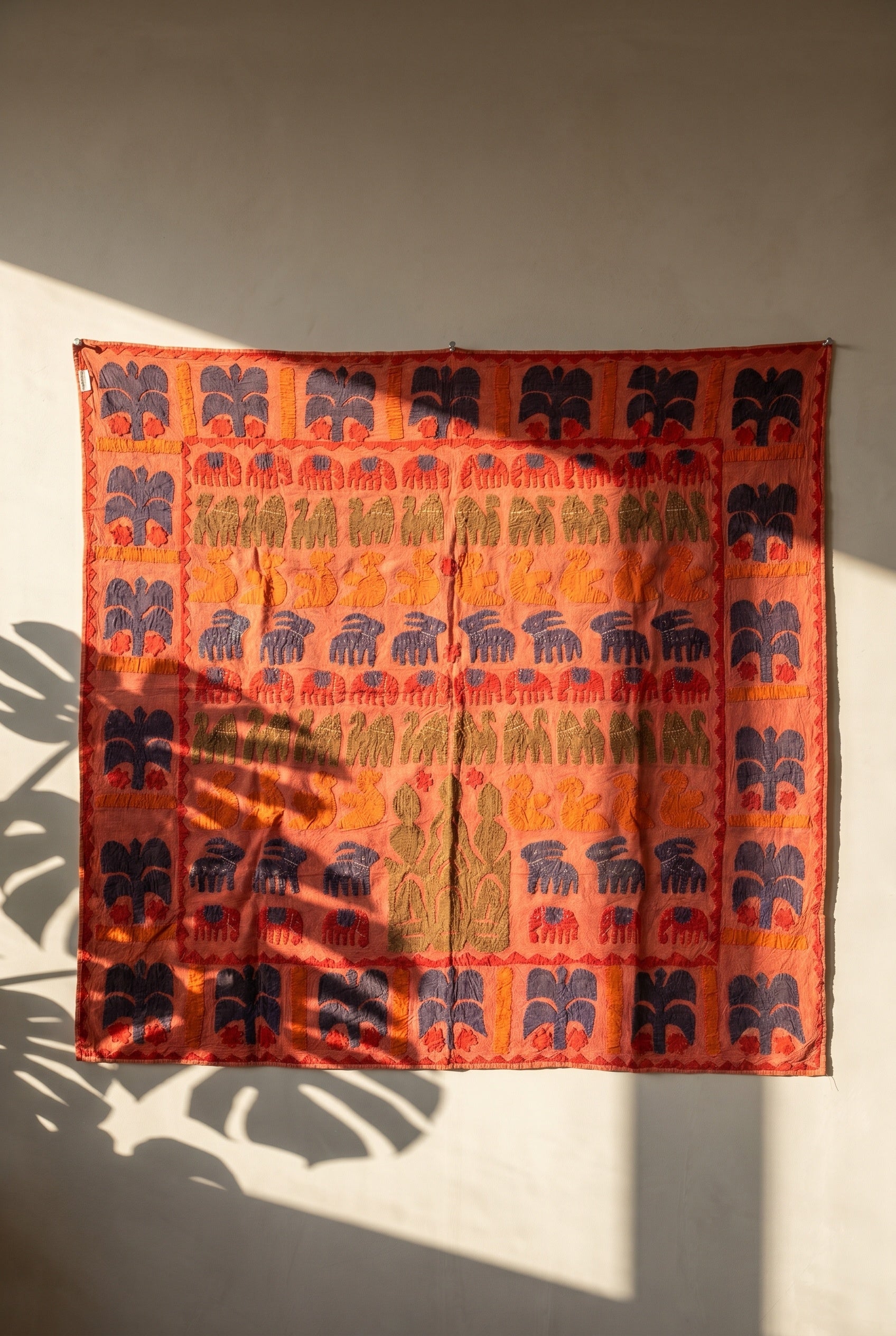 Maple Soft Appliqué Pure Cotton Wall Hanging