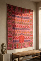 Whispering Lotus Appliqué Pure Cotton Wall Hanging