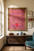 Whispering Lotus Appliqué Pure Cotton Wall Hanging
