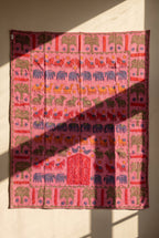 Whispering Lotus Appliqué Pure Cotton Wall Hanging