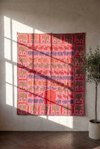 Whispering Lotus Appliqué Pure Cotton Wall Hanging