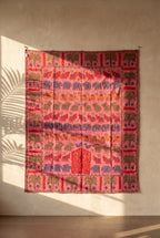 Whispering Lotus Appliqué Pure Cotton Wall Hanging