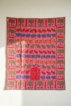 Whispering Lotus Appliqué Pure Cotton Wall Hanging