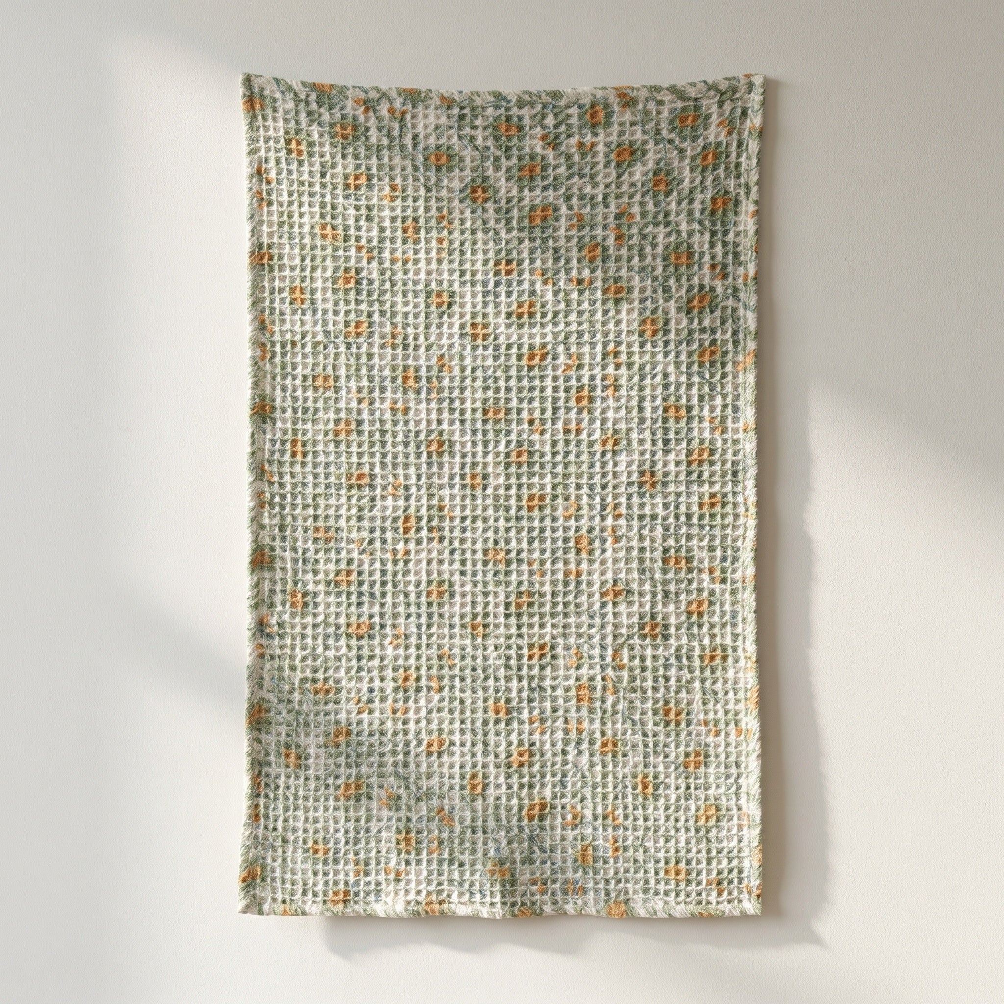 Fern Hearth Handmade Waffled Cotton Kitchen Towel