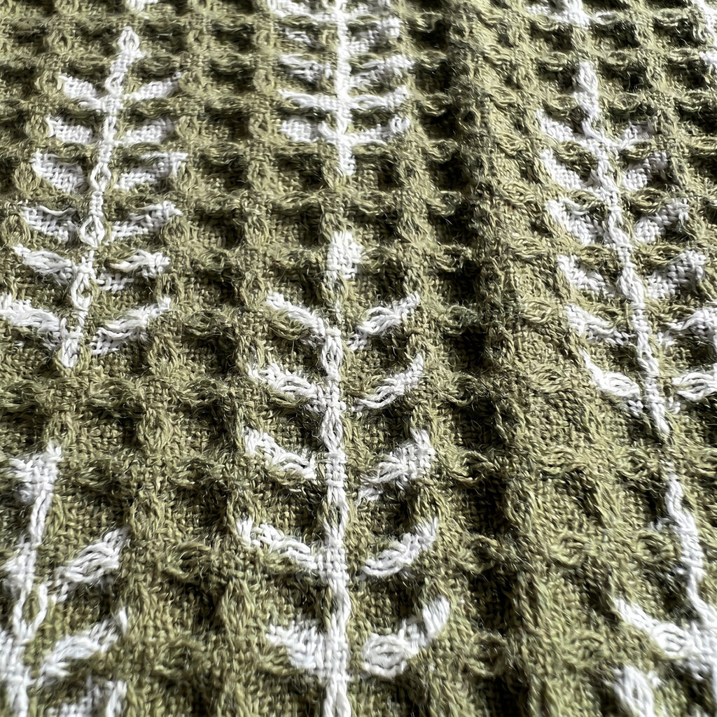 Dawn L Handmade Waffled Cotton Kitchen Towel