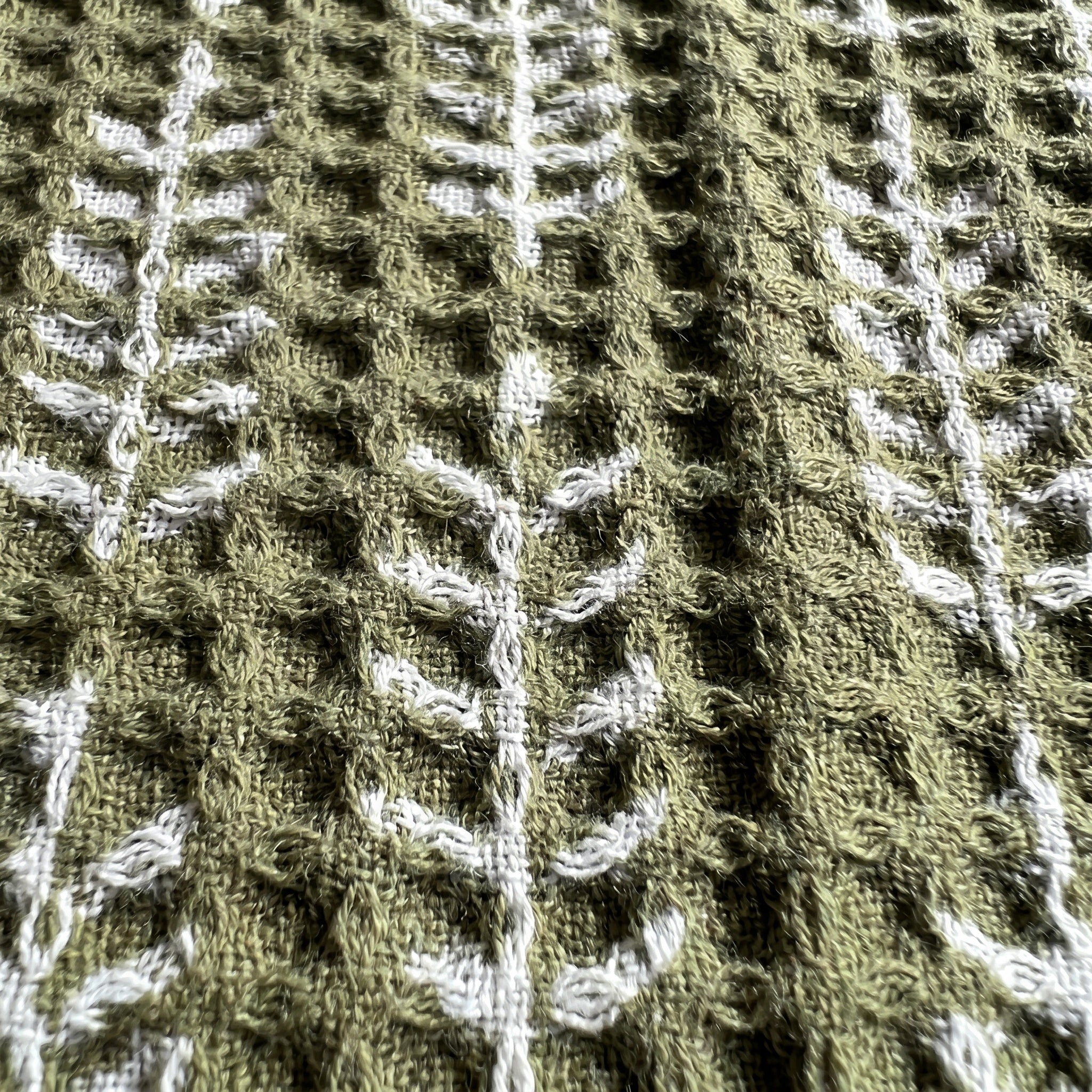 Dawn L Handmade Waffled Cotton Kitchen Towel