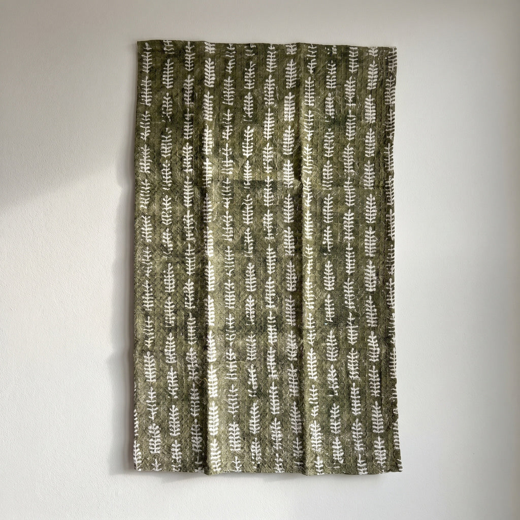 Dawn L Handmade Waffled Cotton Kitchen Towel