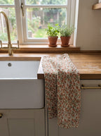 Dew Mist Handmade Waffled Cotton Kitchen Towel