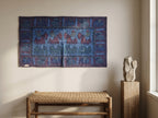 Deep Indigo Appliqué Pure Cotton Wall Hanging