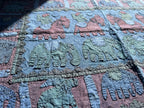 Deep Indigo Appliqué Pure Cotton Wall Hanging