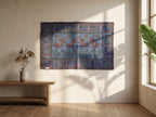 Deep Indigo Appliqué Pure Cotton Wall Hanging