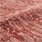 Terracotta Tale Kantha Queen Size Bed-spread (Reversible)