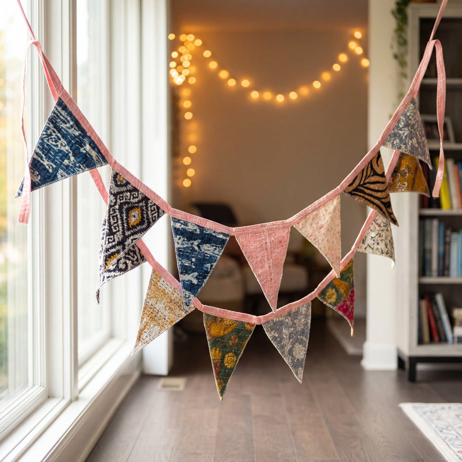 Olive Grove Hand Embroidered Suzani Bunting/garland