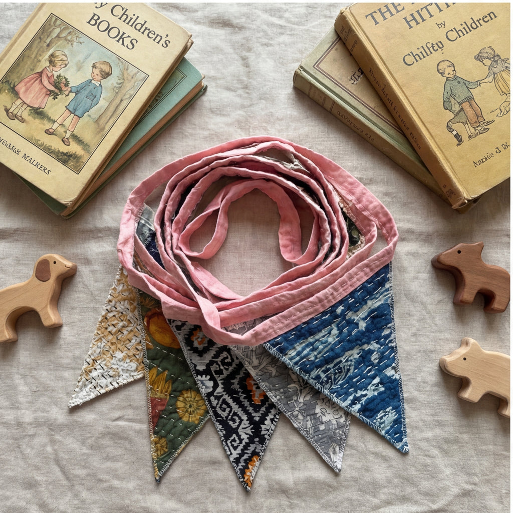 Olive Grove Hand Embroidered Suzani Bunting