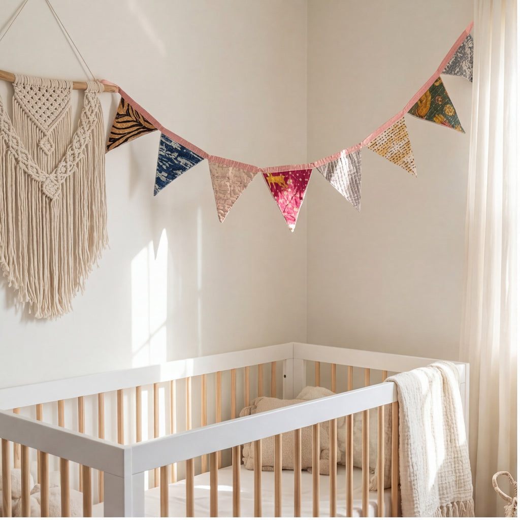 Olive Grove Hand Embroidered Suzani Bunting