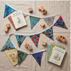 Indigo Bloom Hand Embroidered Suzani Bunting