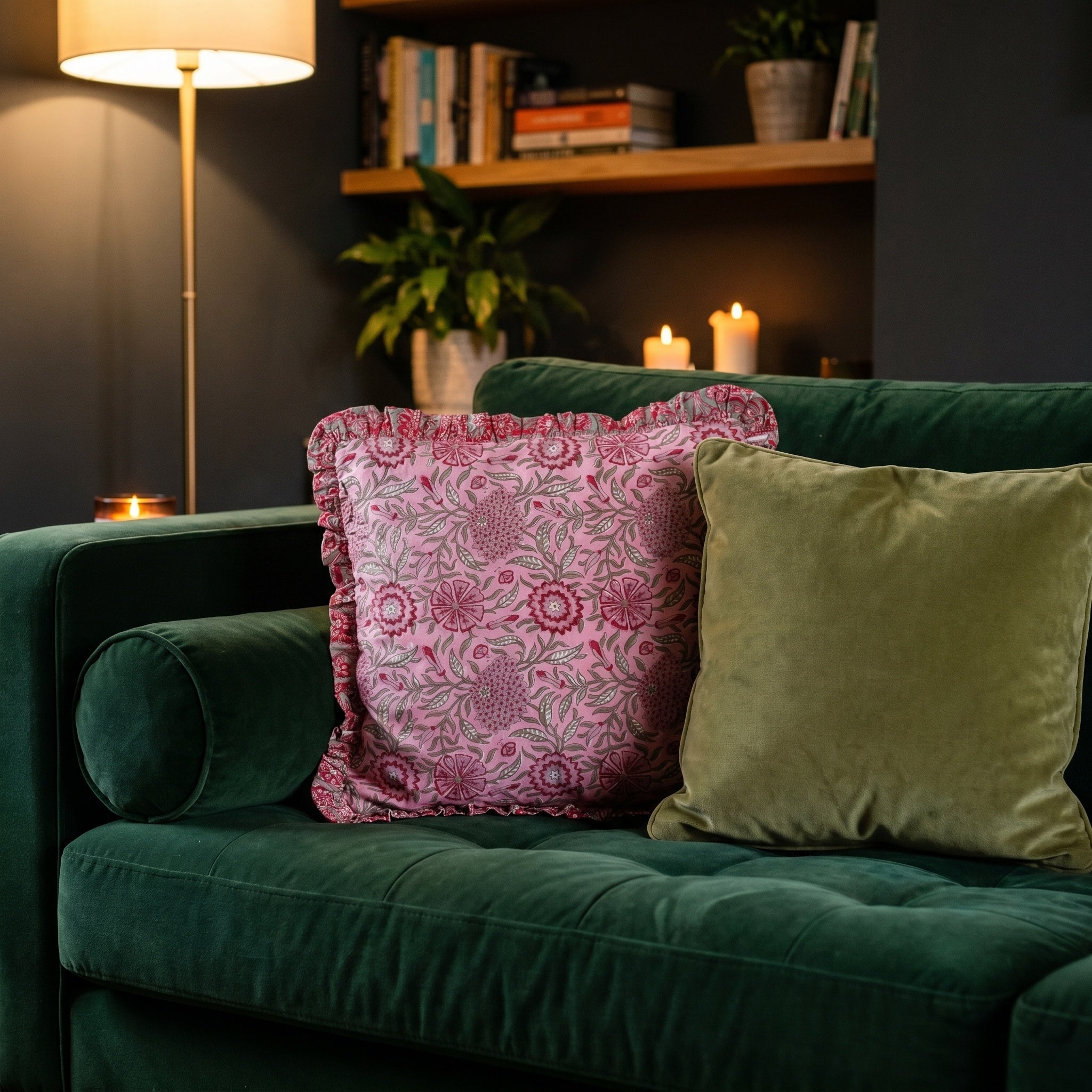 Amber Saffron Cushion Cover