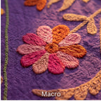 Turning Tundra Hand-Embroidered Cotton Suzani Throw