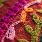 Drifting Dunescapes Hand-Embroidered Cotton Suzani Throw